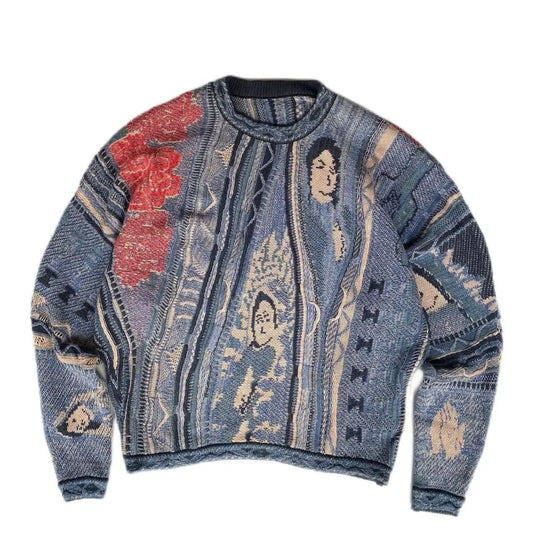 Kapital Vintage Portrait Knitted Sweater | The Urban Clothing Shop™