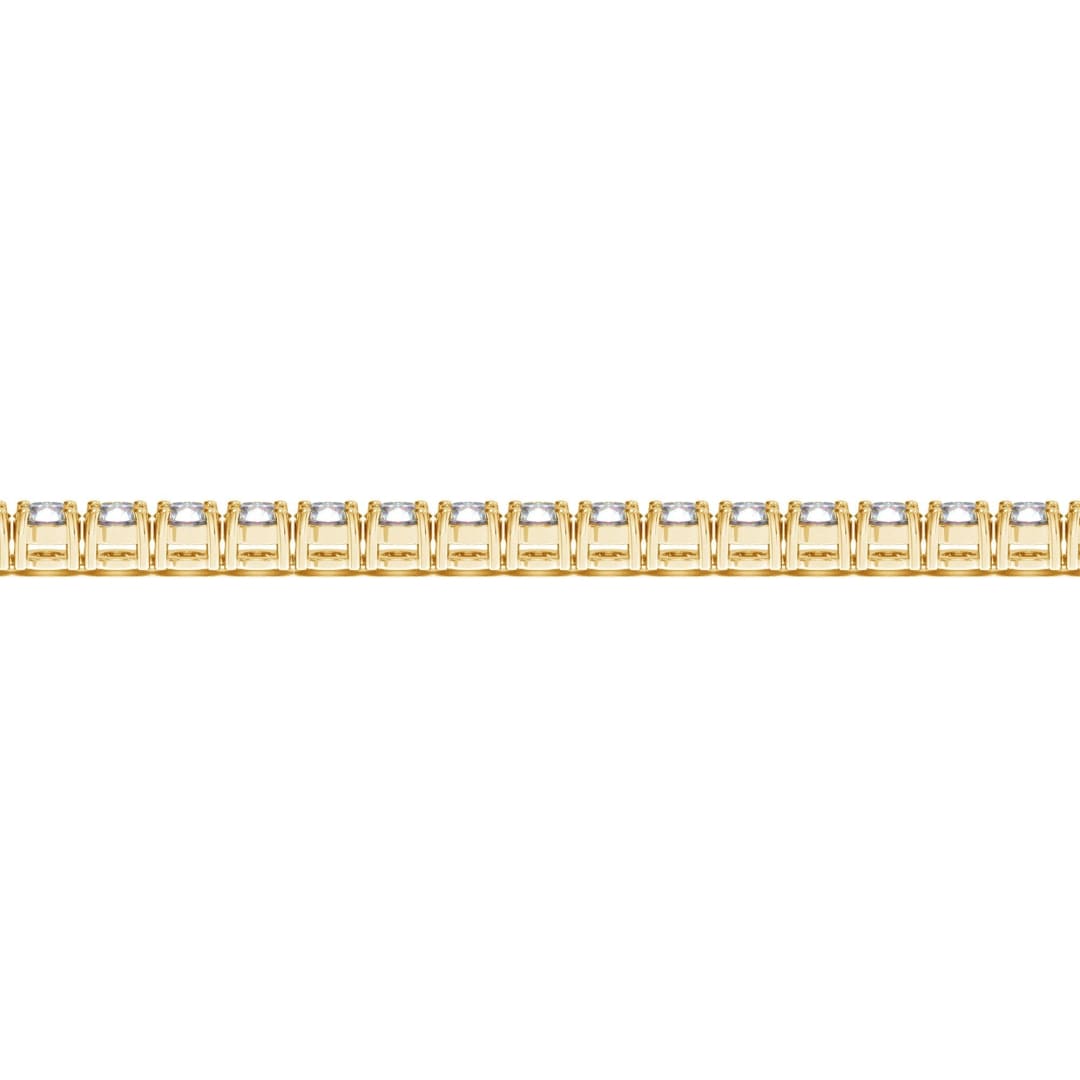 Lab Grown Round Diamond Tennis Bracelet in 14k Yellow Gold (10 cctw F/G VS2/SI1)