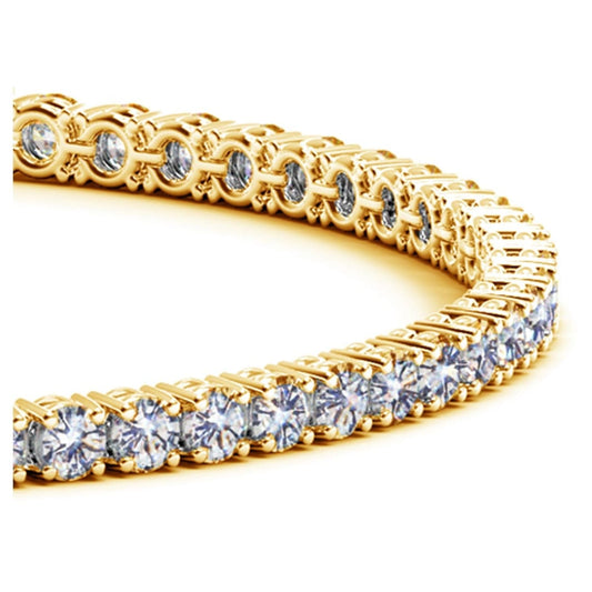 Lab Grown Round Diamond Tennis Bracelet in 14k Yellow Gold (5 cctw F/G VS2/SI1) | Richard