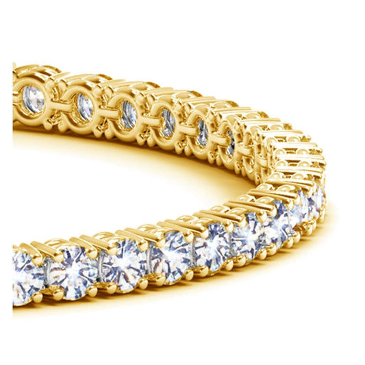 Lab Grown Round Diamond Tennis Bracelet in 14k Yellow Gold (8 cctw F/G VS2/SI1) | Richard