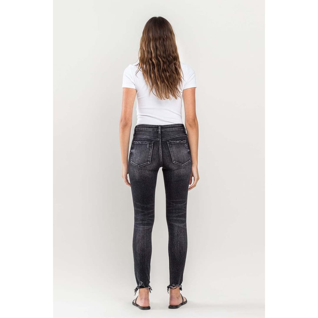 Lovervet Raw Hem Cropped Skinny Jeans | The Urban Clothing Shop™