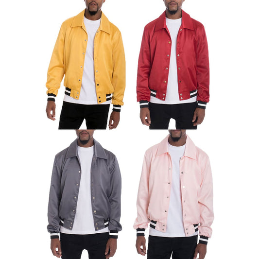 Luxe Satin Bomber | The Urban Clothing Shop™