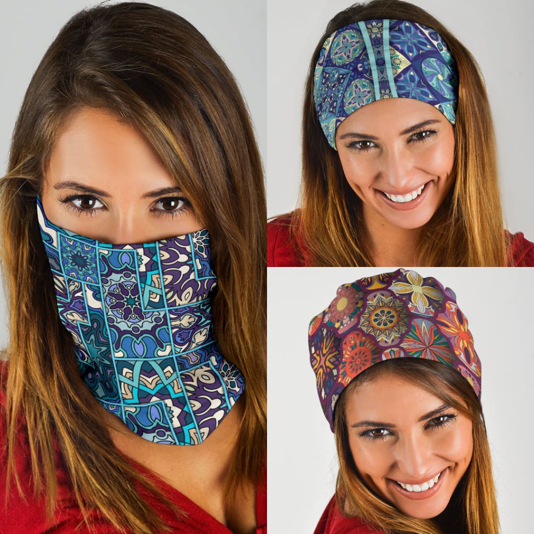 Mandala 6 Design by This is iT Original Bandana 3-Pack | The Urban Clothing Shop™