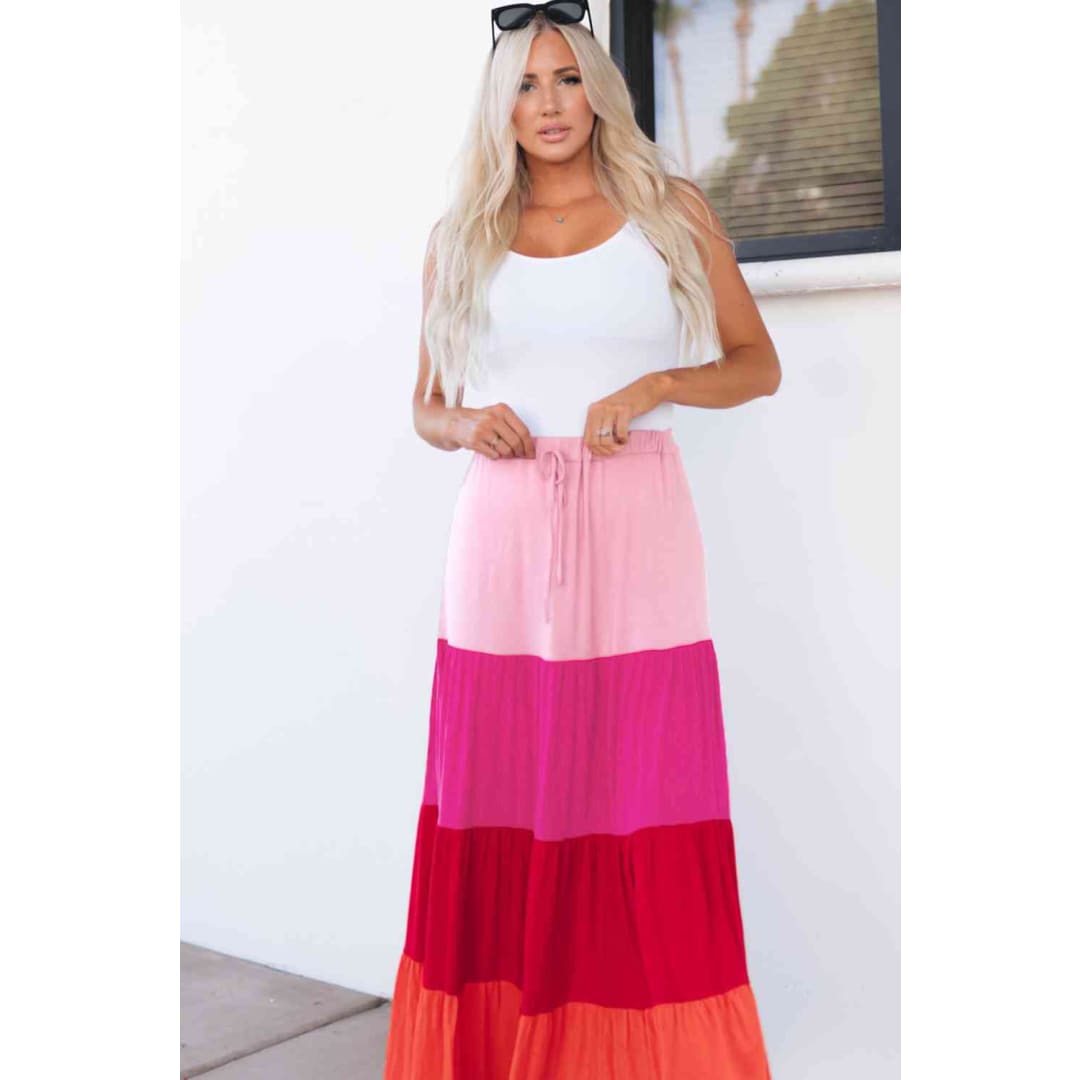 Mariana Tiered Maxi Skirt | ClaudiaG