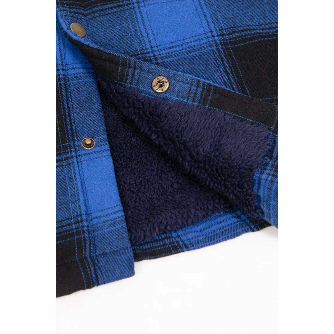 Men’s Matching Family Black White Snap Front Flannel Shirt Jacket | FlannelGo