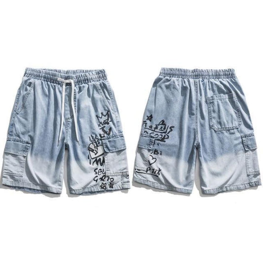 MSYIC™ Tie Dye Denim Shorts | The Urban Clothing Shop™