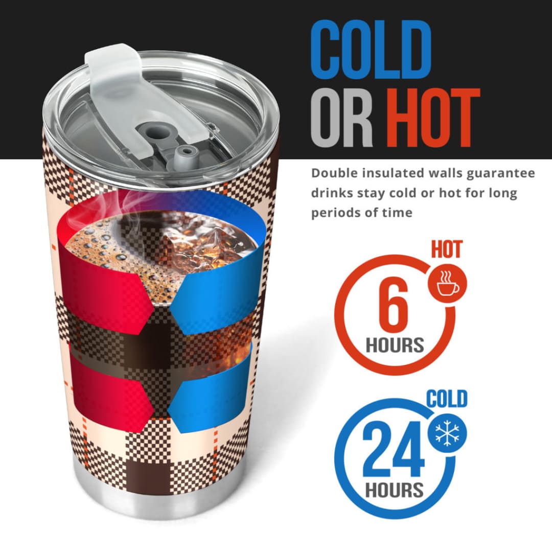 Perfect Brown Tartan Magical Dream Tumbler | The Urban Clothing Shop™