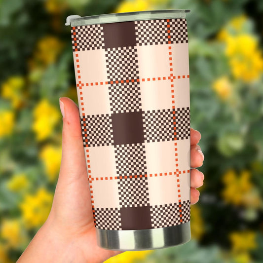 Perfect Brown Tartan Magical Dream Tumbler | The Urban Clothing Shop™