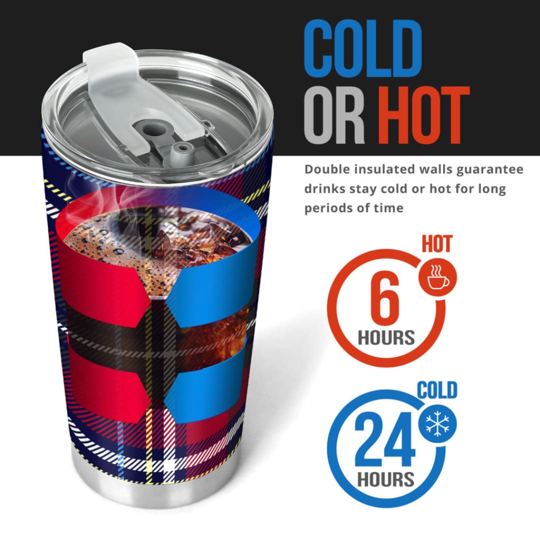 Perfect Exclusive Blue Tartan Magical Dream Tumbler | The Urban Clothing Shop™