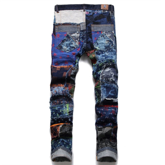 Raggedy A™ Patchwork Caution Jeans | The Urban Clothing Shop™