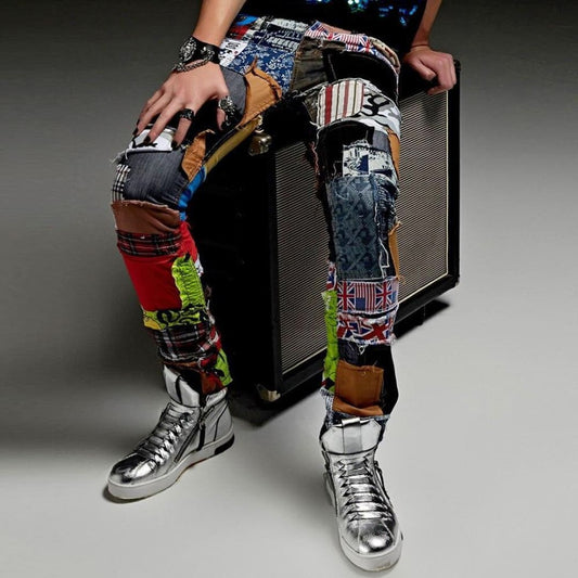 Raggedy A™ Patchwork Denim Jeans | The Urban Clothing Shop™