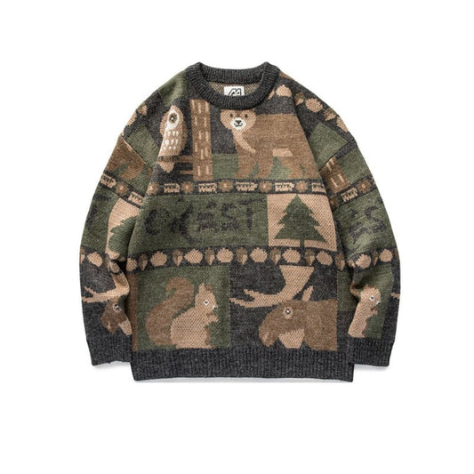 Retro Street: Forest Casual Sweater | The Urban Clothing Shop™