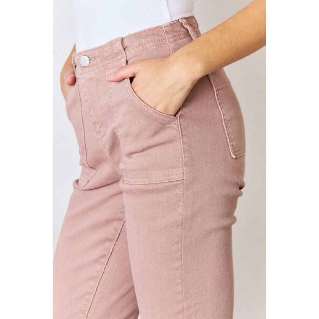 RISEN Full Size High Rise Ankle Flare Jeans | The Urban Clothing Shop™