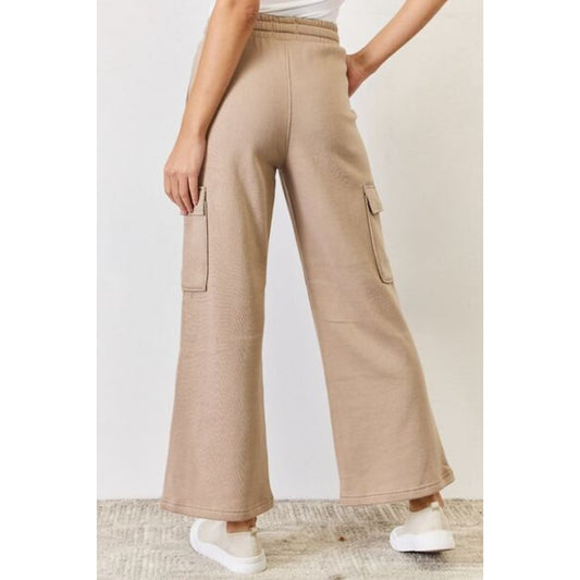 RISEN High Waist Cargo Wide Leg Pants | The Urban Clothing Shop™