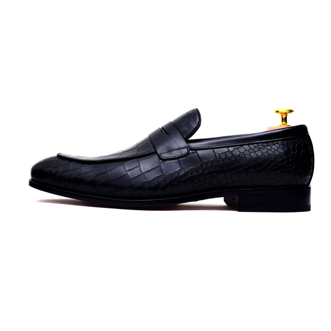 Seville - Black Calf Loafers | Barismil