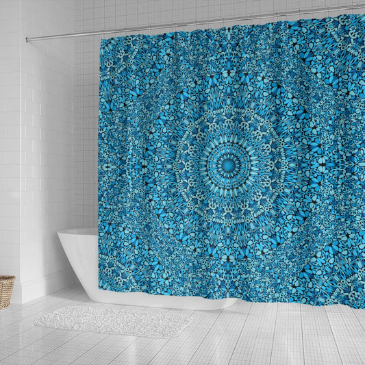 Sky Blue Mandala Shower Curtain | The Urban Clothing Shop™