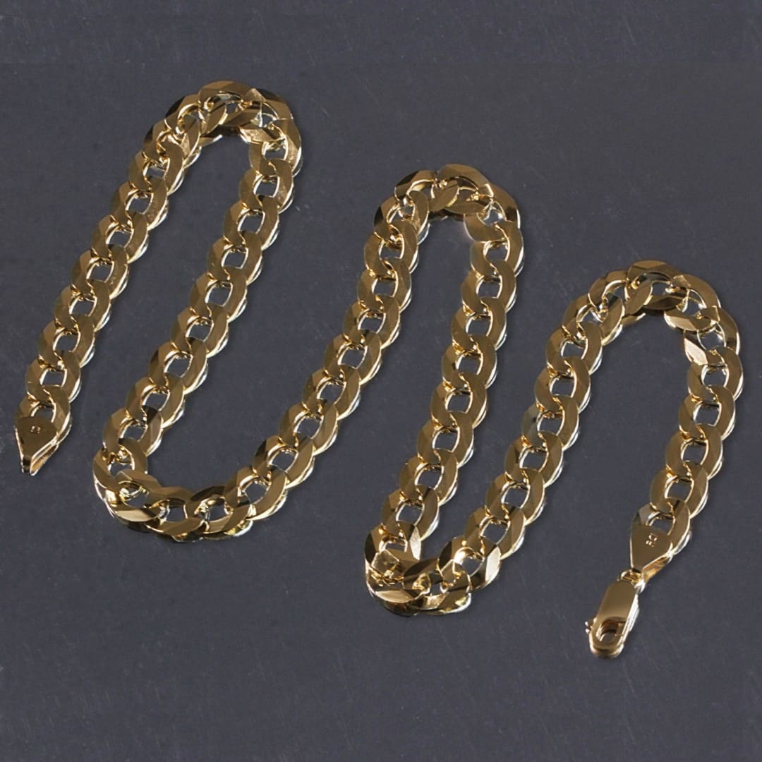 Solid Curb Chain in 14k Yellow Gold (11.23mm) | Richard Cannon Jewelry