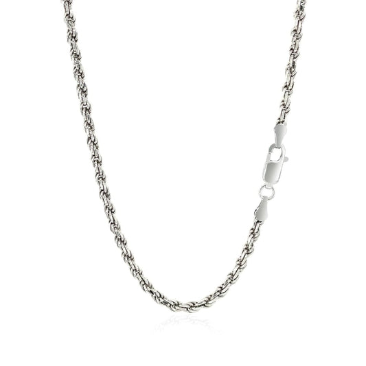 Sterling Silver 2.9mm Diamond Cut Rope Style Chain | Richard Cannon Jewelry