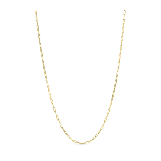 Sterling Silver Gold Plated Paperclip Chain (1.80 mm) | Richard Cannon Jewelry