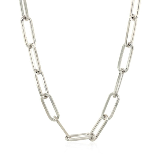 Sterling Silver Paperclip Chain Necklace | Richard Cannon Jewelry