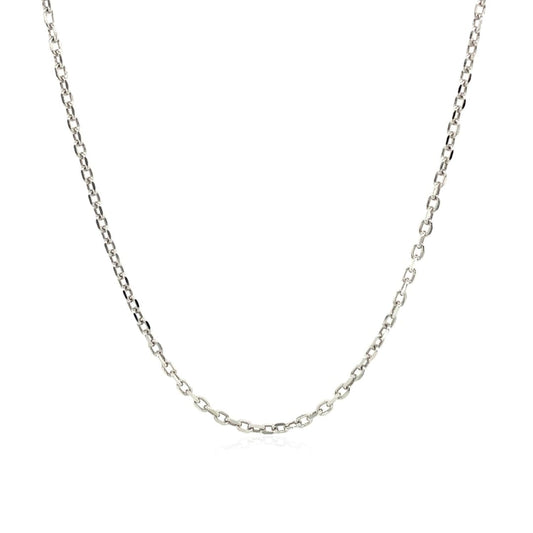 Sterling Silver Rhodium Plated Cable Chain 1.5mm | Richard Cannon Jewelry