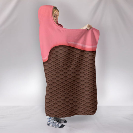 Strawberry Ice Cream Hooded Blanket | The Urban Clothing Shop™