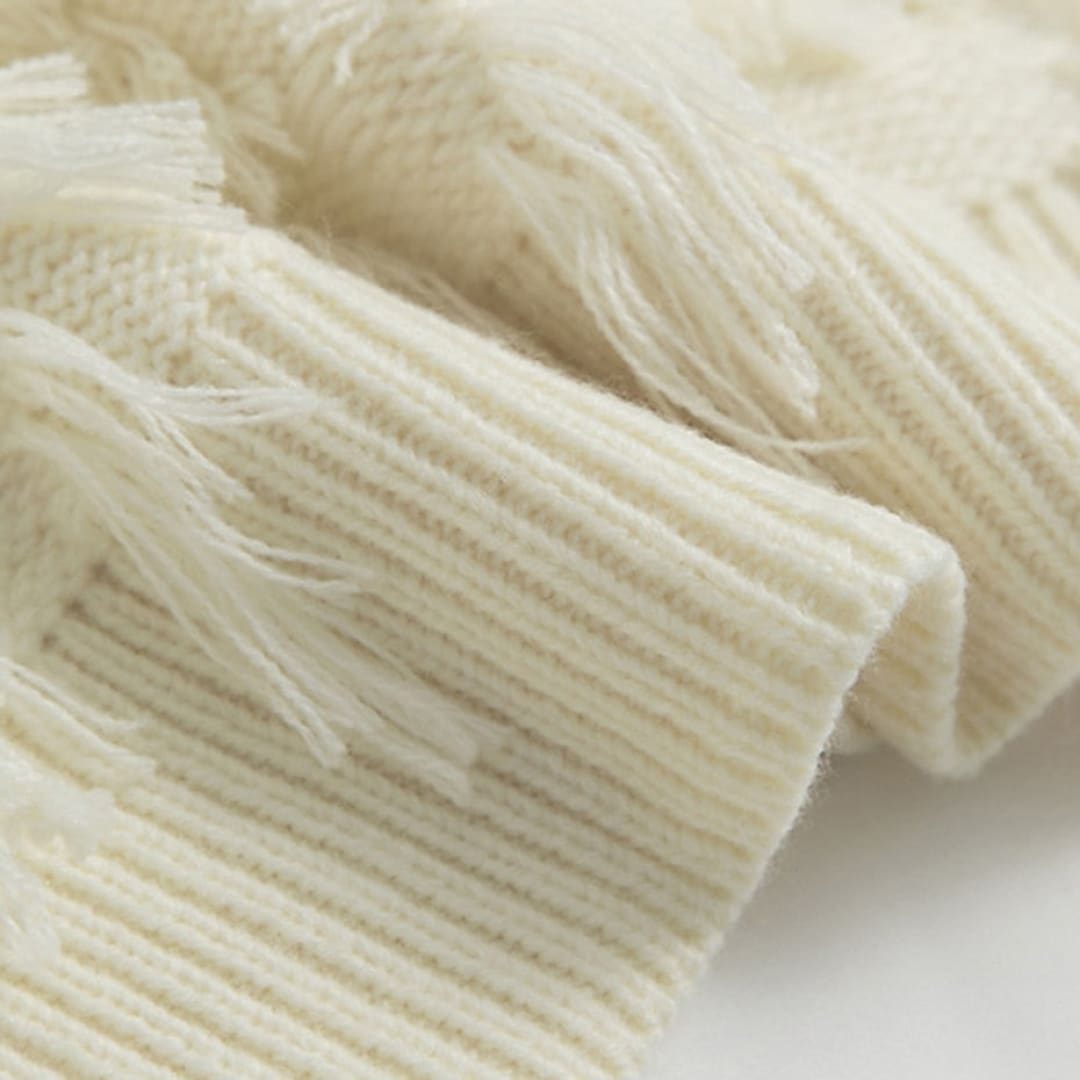 StreetFlow: Distressed Tassel Sweater | The Urban Clothing Shop™