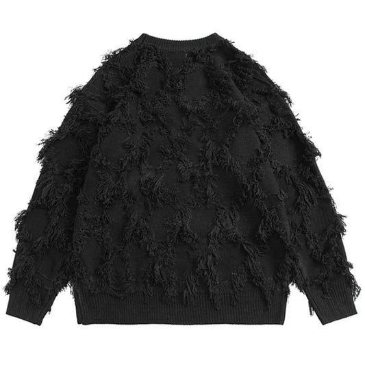 StreetFlow: Distressed Tassel Sweater | The Urban Clothing Shop™