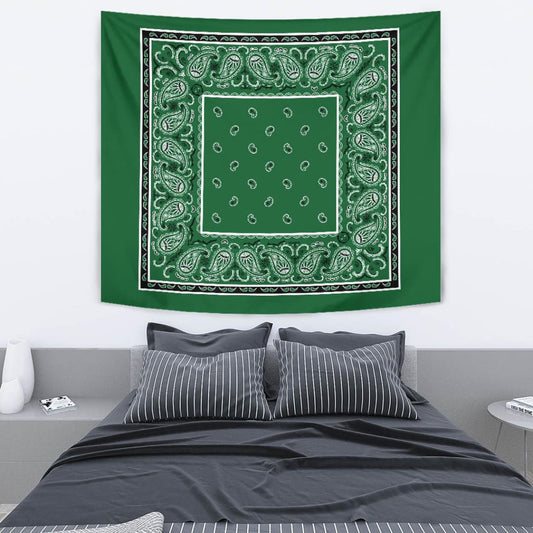 StreetTaps Green Bandana Tapestry | The Urban Clothing Shop™