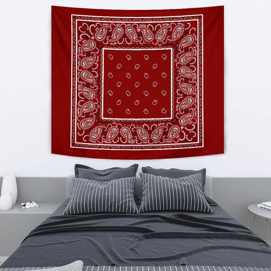 StreetTaps Maroon Bandana Tapestry | The Urban Clothing Shop™