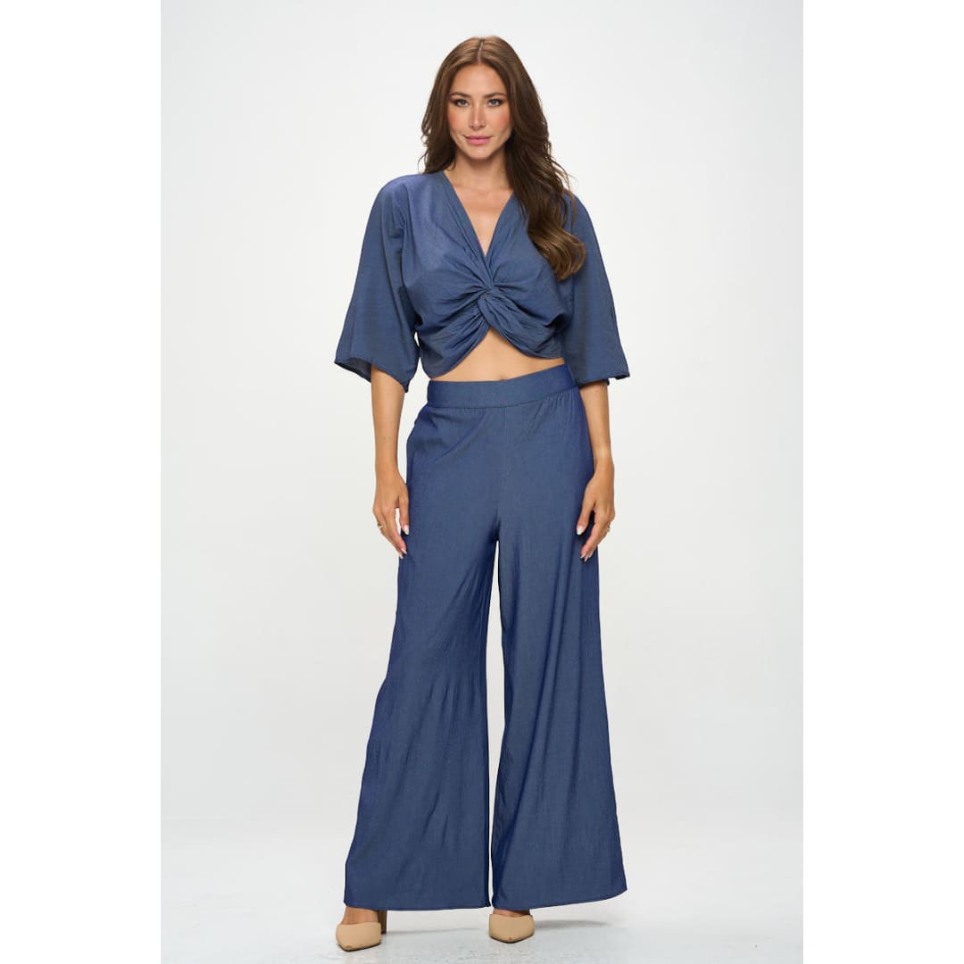 Tencel Straight Leg Pants with Side Pockets | The Urban Clothing Shop™