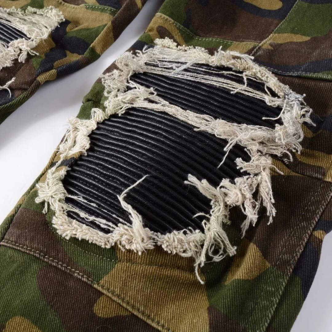 Urban Survivor: Punk Style Camouflaged Jeans | The Urban Clothing Shop™