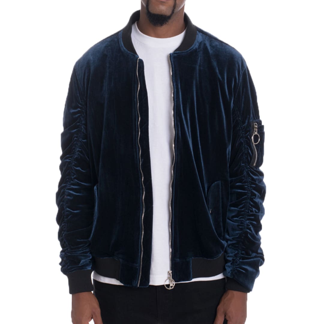 Velour Bomber Jacket | The Urban Clothing Shop™