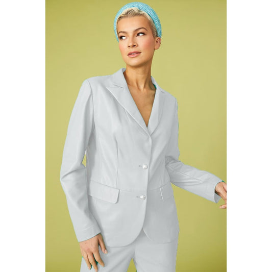 White Vegan Leather Blazer | Buy Me Fur Ltd