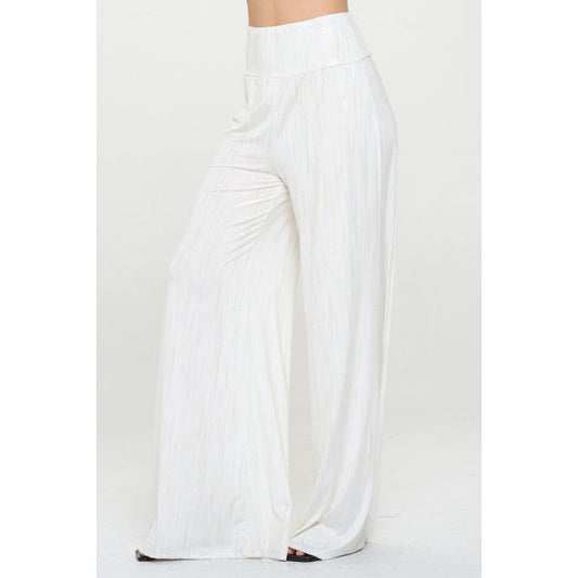 Wide Leg Pants with Gold Foil Detail | The Urban Clothing Shop™