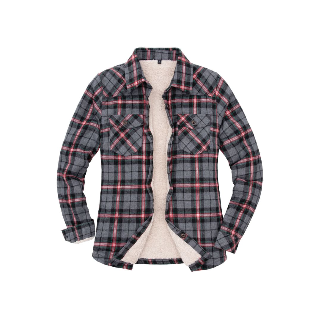 Women’s Flannel Shirt Jacket,Sherpa-Lined Plaid | FlannelGo