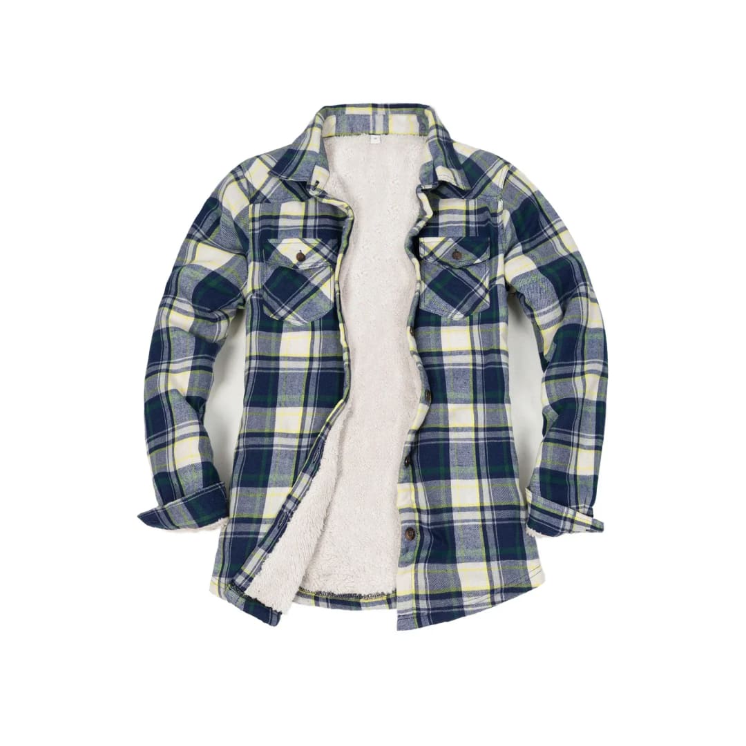 Women’s Matching Family Black White Plaid Flannel Shirt Jacket | FlannelGo