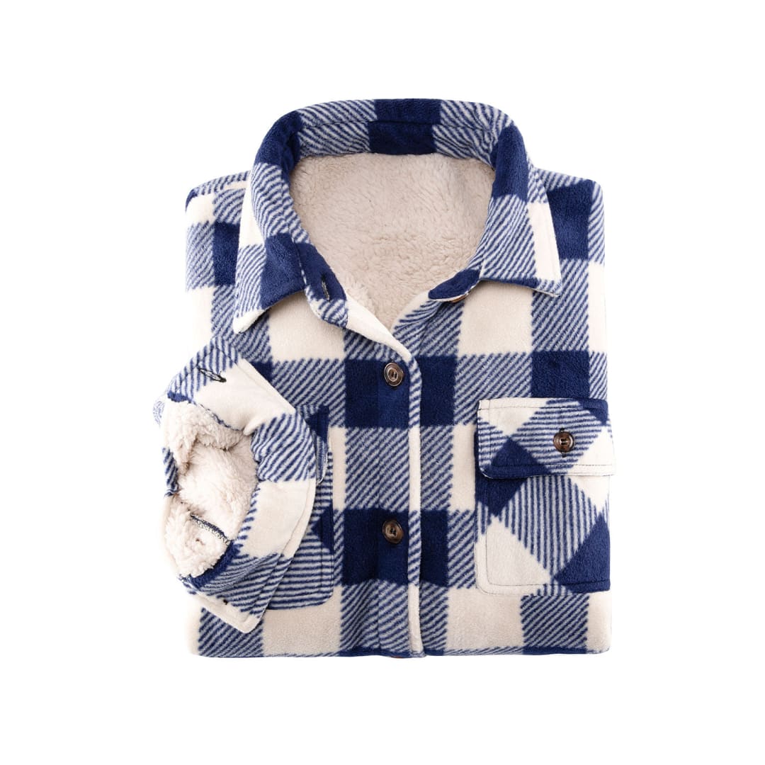 Women’s Matching Family Button Up Black White Plaid Jacket | FlannelGo