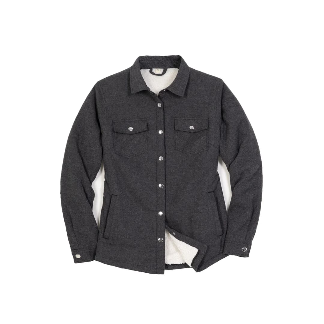 Women’s Snap Plaid Flannel Jacket Sherpa-Lined Shacket | FlannelGo