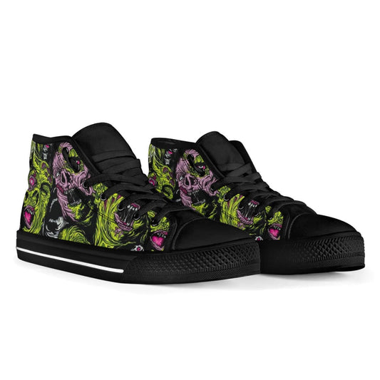 Nightmare Canvas High-Top Sneakers | The Urban Clothing Shop™