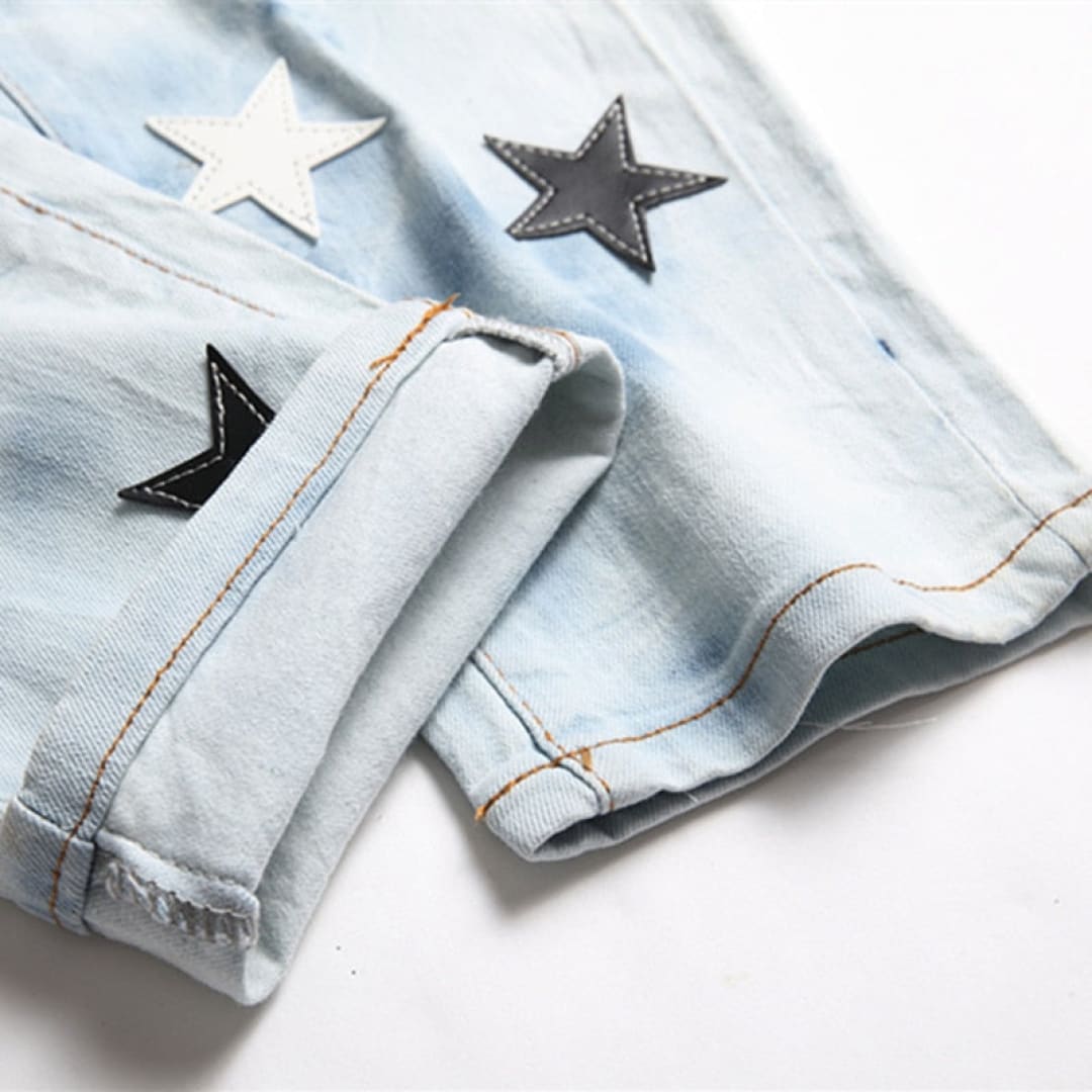 5 Point Star Patch Jeans | The Urban Clothing Shop™