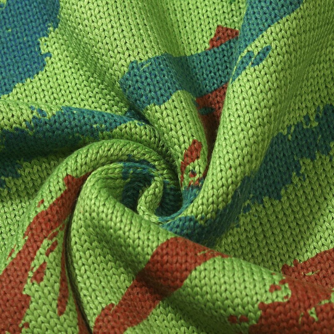 Colorful Lines Graffiti Knitted Jumper Sweaters | The Urban Clothing Shop™