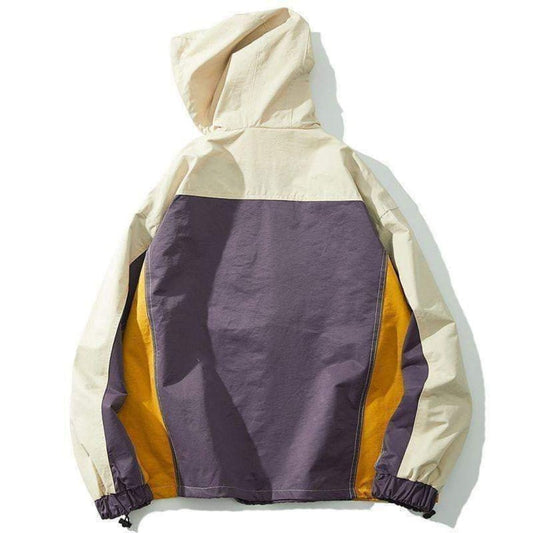 PINCHAUN Color Block Half Zipper Track Jacket | The Urban Clothing Shop™