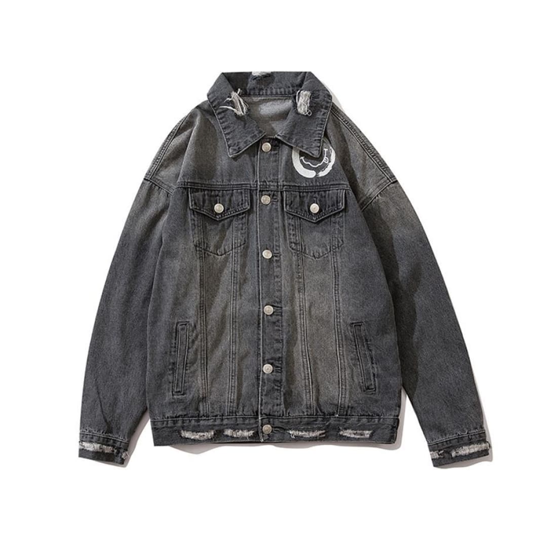 Smiley Face™ Denim Jean Jacket | The Urban Clothing Shop™
