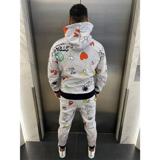 TUCS Cartoon Printed Hoodie Sweatsuit | The Urban Clothing Shop™
