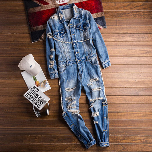 TUCS Tattered Cargo Pants Fashion Freight Jumpsuit | The Urban Clothing Shop™