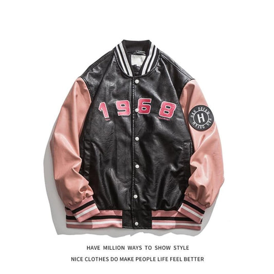 The Vintage Rider-1968 Leather Motorcycle Letter Jacket | The Urban Clothing Shop™