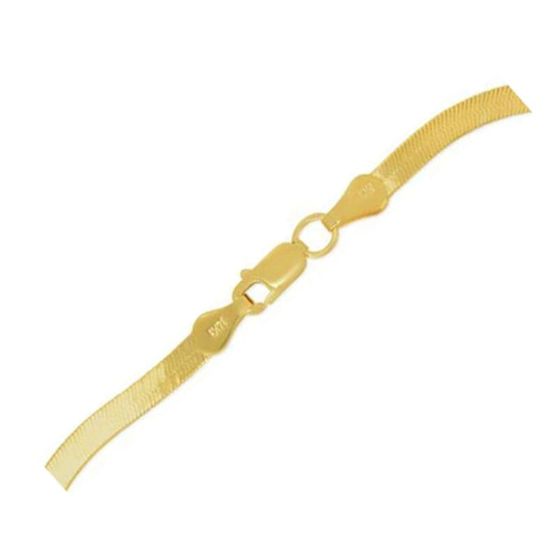 1.5mm 14k Yellow Gold Super Flex Herringbone Bracelet | Richard Cannon Jewelry