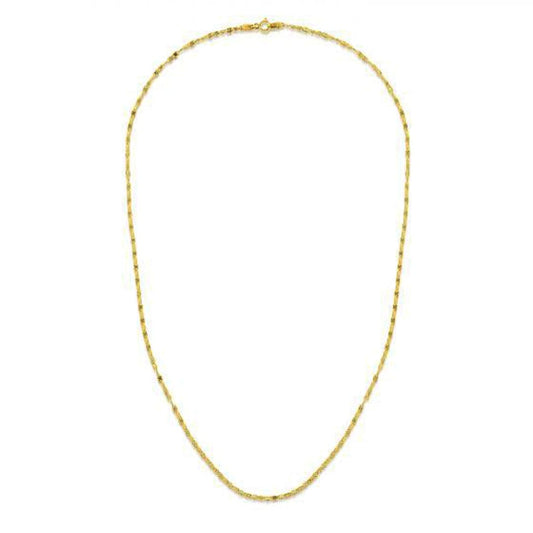 1.7mm 14k Yellow Gold Sparkle Valentino Chain | Richard Cannon Jewelry