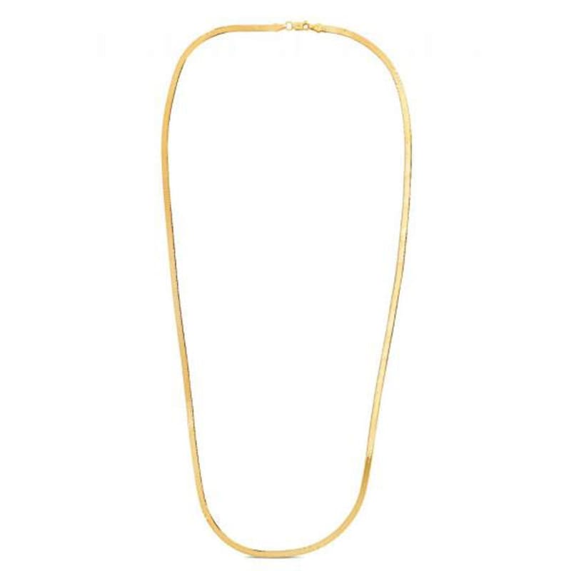 1.5mm 14k Yellow Gold Super Flex Herringbone Chain | Richard Cannon Jewelry
